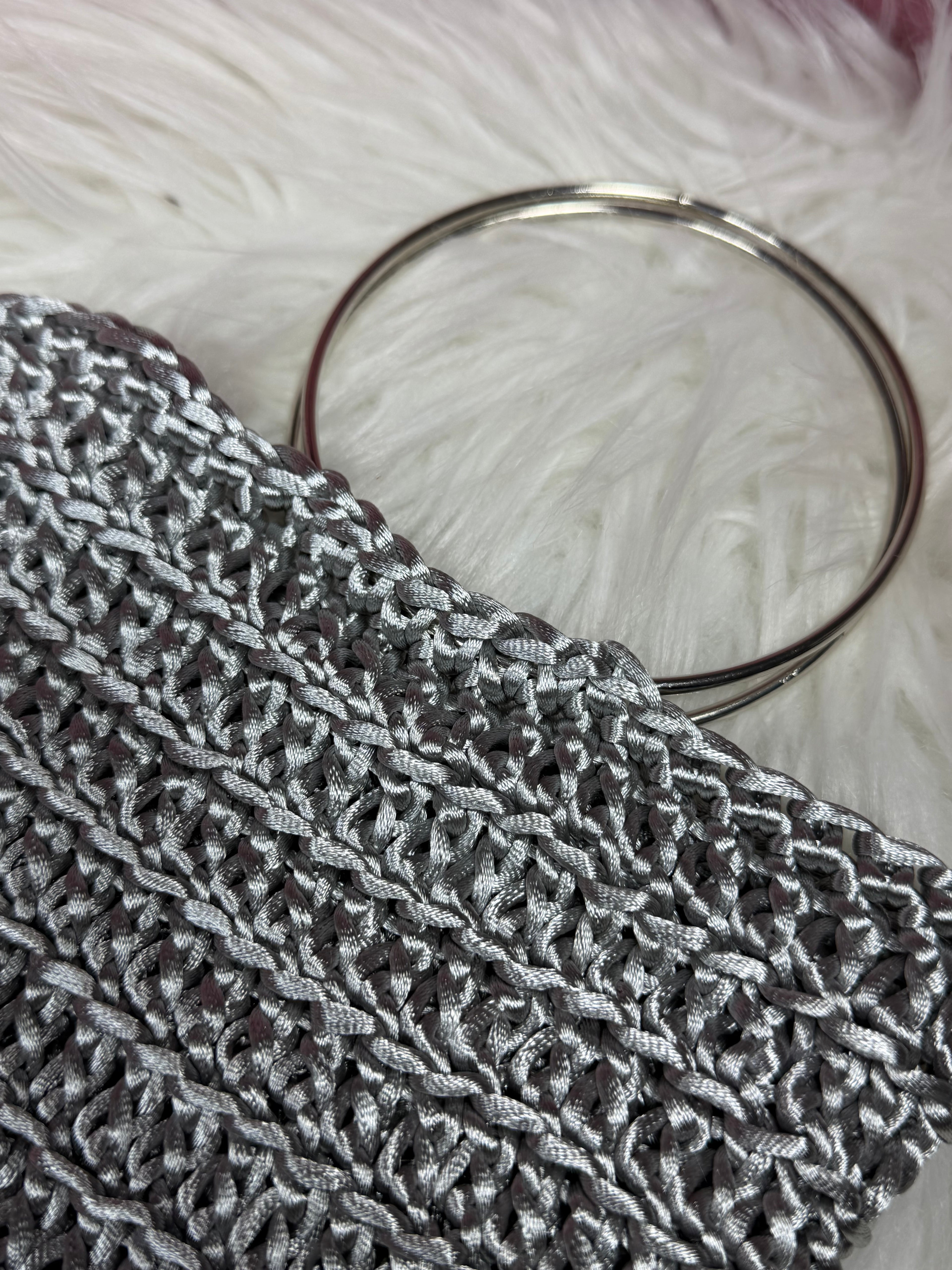 BOLSO ARO GLAM PLATEADO