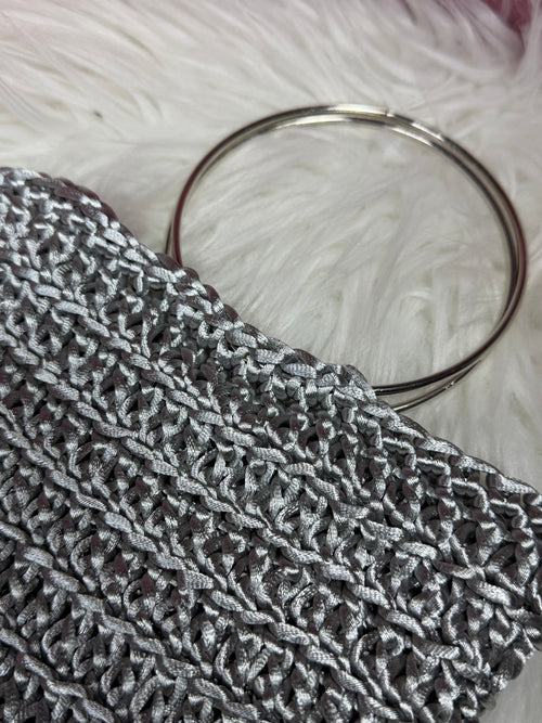 BOLSO ARO GLAM PLATEADO