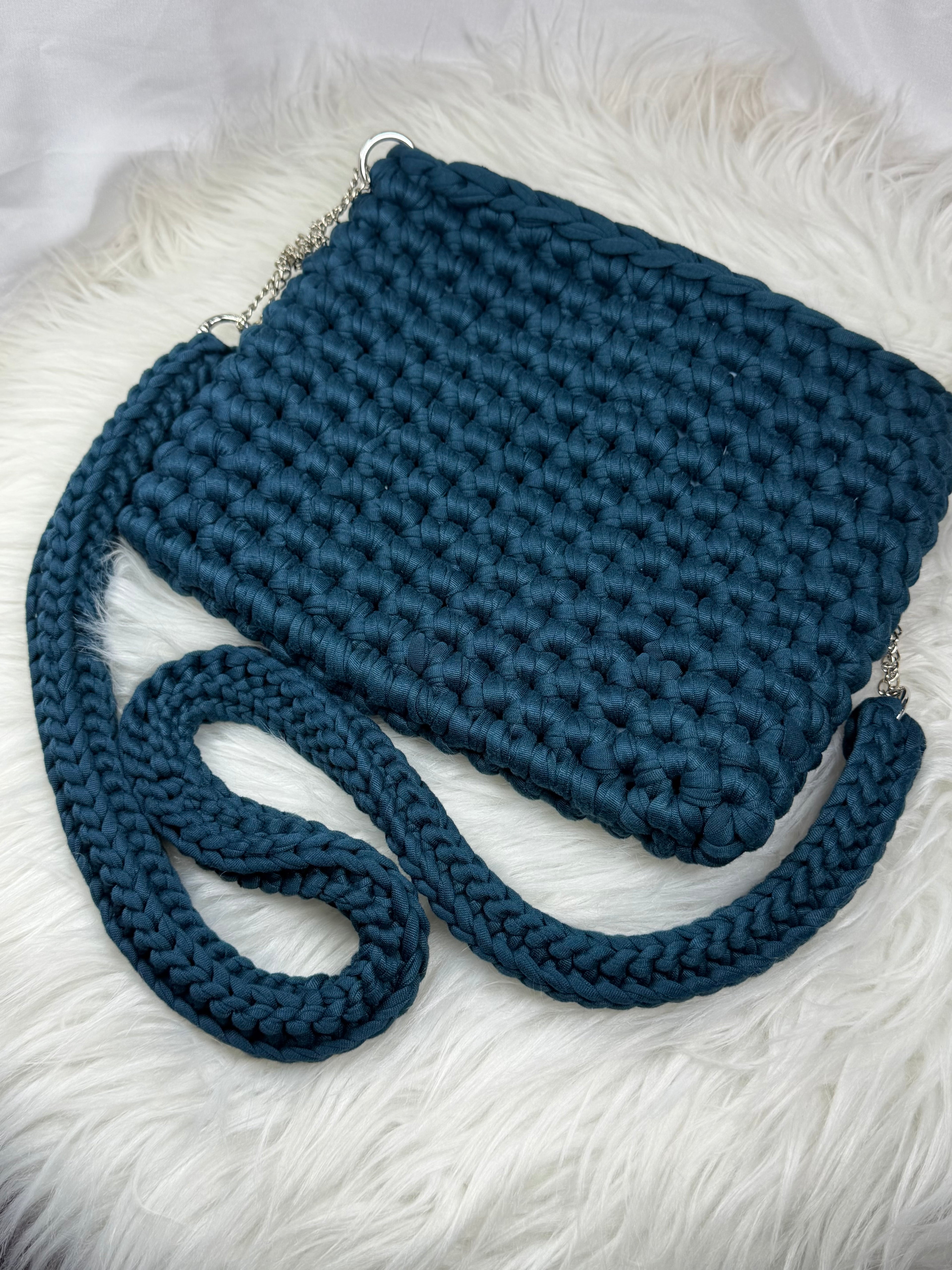 BOLSO VELVET AZUL