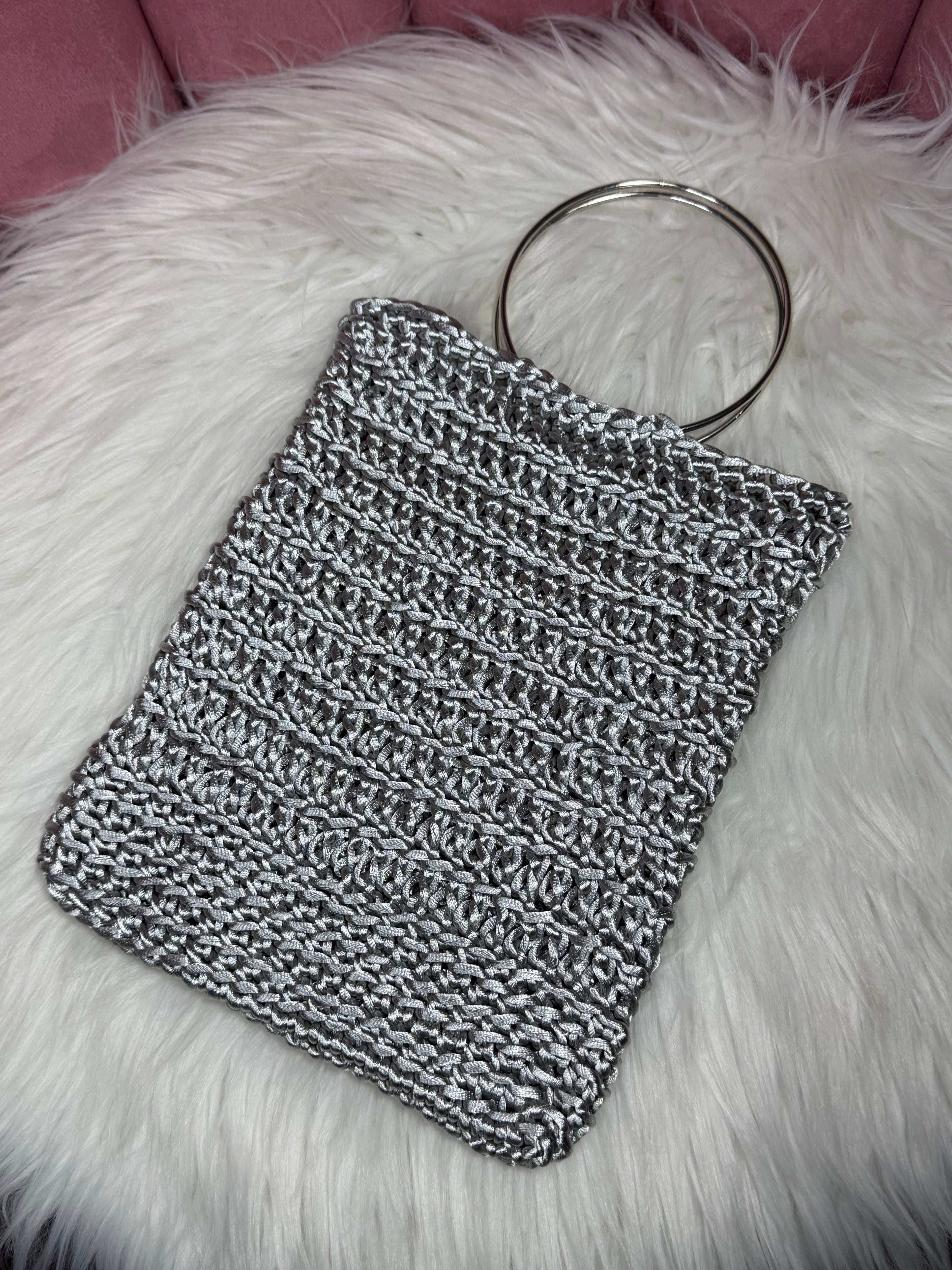 BOLSO ARO GLAM PLATEADO